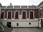 South side of the main court yard: the Banqueting Hall (rebuilt 1721) and Board Room (rebuilt 1791)