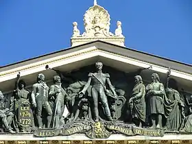 Close-up of the tympanum