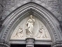 Tympanum of the church of the Sacred Heart, Templemore, Ireland