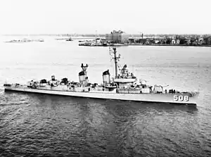 USS Cony (DDE-508) in Hampton Roads 1957