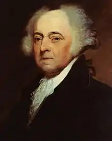 2nd President of the United States John Adams (AB, 1755; AM, 1758)