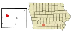 Location of Creston, Iowa