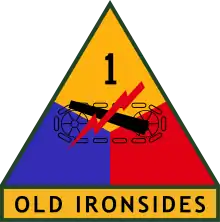 1st Armored Division insignia showing division nickname.