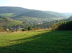 View of the village from Ľadonhora&nbsp;[sk]