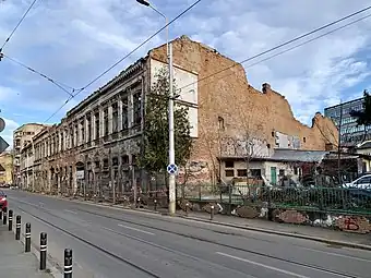 Ruins - Solacolu Inn on Calea Moșilor, Bucharest, a building valuable through its age, from the 1840s and modified during the reign of Alexandru Ioan Cuza (1859-1866), left in a state of ruin, because of the indifference and lack of action of the local authorities, of the inhabitants and of the local community