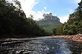 Rio Churun is the  gateway to Angel Falls.