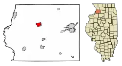 Location of Morrison within Whiteside County