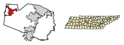 Location of Fairview in Williamson County, Tennessee