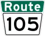 Route 105 marker
