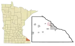 Location of Minnesota City, Minnesota