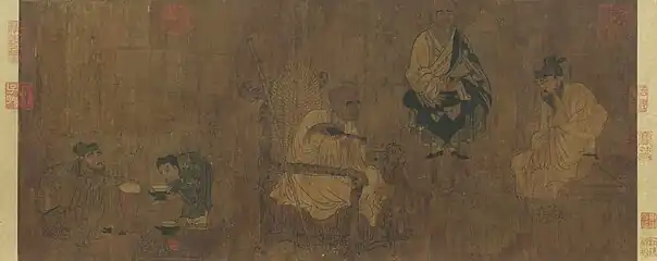 Xiao Yi Acquiring the "Orchid Pavilion Preface" by Deception (蕭翼賺蘭亭圖)