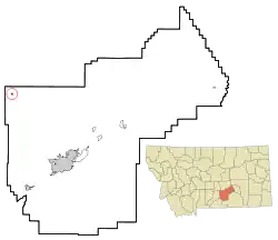 Location of Broadview, Montana