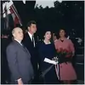 Prado with his wife, President John F. Kennedy, and Kennedy's wife