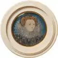 Miniature of Elizabeth I, c. 1586–87, Nationalmuseum, Stockholm.